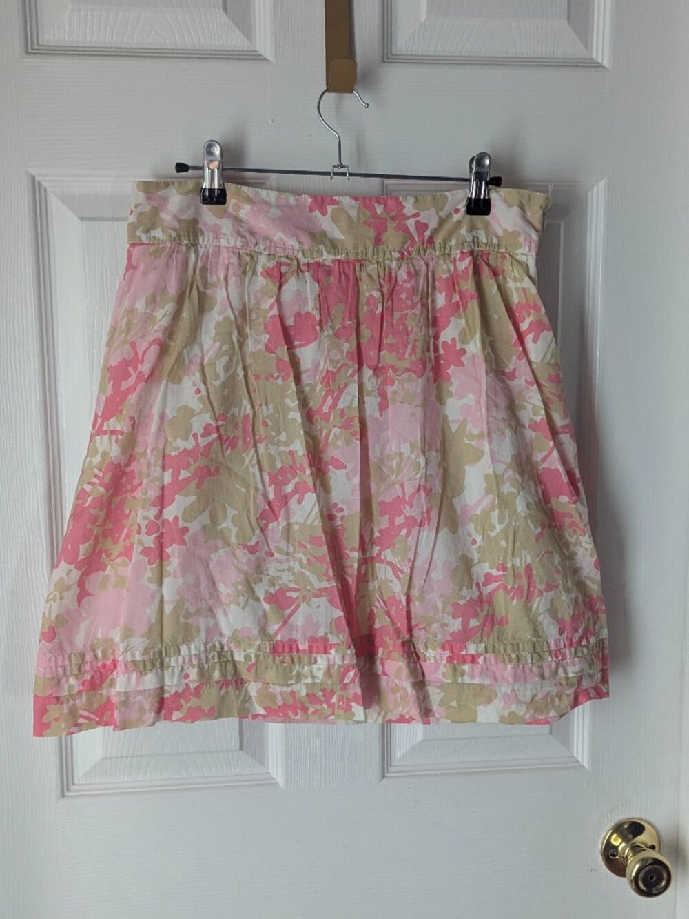 Loft abstract floral print skirt - 8